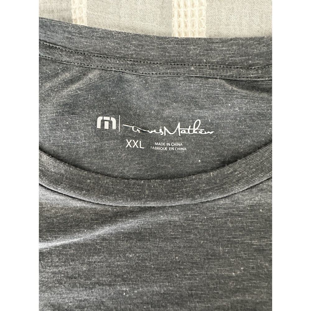 Travis Mathew Men's Striped Long Sleeve Pima Cotton Soft Blue T-shirt Size XXL - Picture 5 of 7